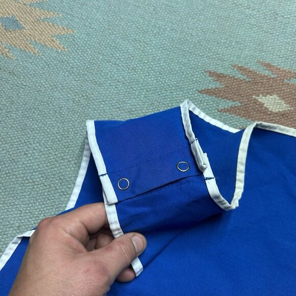 Vintage 80s 90s Rite Aid employee uniform vest jacket costume blue USA medium - Picture 8 of 8